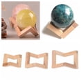 thumbnail image 6 of Gift Home Decoration Desktop Ornament Moon Lamp Base Glass Sphere Bracket Wood Display Stand Crystal Ball Holder 6CMX6CM, 6 of 8