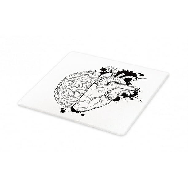 Sketch Cutting Board Outline Hand Drawn Half Human Heart And Brain Logic And Emotion Priority Decorative Tempered Glass Cutting And Serving Board In 3 Sizes By Ambesonne Walmart Com Walmart Com Sketch Cutting Board Outline Hand Drawn Half Human Heart And Brain Logic And Emotion Priority Decorative Tempered Glass Cutting And Serving Board In 3 Sizes By Ambesonne Walmart Com Walmart Com