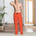 thumbnail image 4 of Bingfone Salmon Fish Meat Mens All Over Print Sleep Pajama Pants-Small, 4 of 5