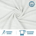 thumbnail image 2 of Casa Lino 8Pc Premium Bath Towel Set (2 Bath Towels, 4 Washcloths, 2 Hand Towels) - 100% Cotton, 400GSM & Ultra Absorbent (White), 2 of 6