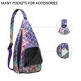 thumbnail image 2 of Fashion Forward Sling Backpack - Runway Inspired Abstract Print Shoulder Bag, Anti-Theft for Urban Life, 2 of 4