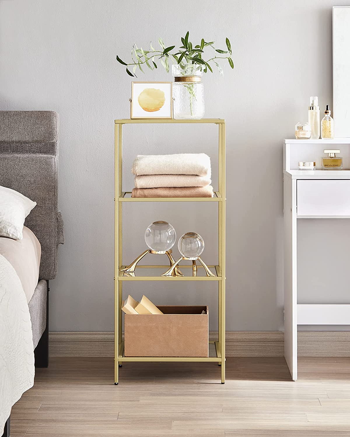 StilHaus STH-SM04-16 Smart Gold Bathroom Shelf