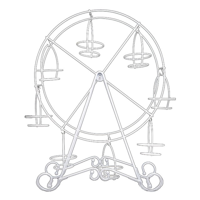 Charmed Ferris Wheel Cupcake Stand 8 Cupcakes Display Stand para fiesta temática de carnaval y circo