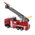 thumbnail image 3 of 1:50 Ladder Fire Truck Model, High Collection Value Ladder Fire Engine Truck Car  For Indoor For Home For 3+, 3 of 8