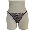 thumbnail image 4 of Scyoekwg G String Thongs for Women Ladies Underwear Underpants Lace T-String Breathable Soft Solid Color Comfortable Briefs Underwear Cheeky Panties Underpants Black XXXL, 4 of 8