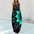 thumbnail image 2 of Maxi vestidos de mujer verano casual cuello en V sin mangas vacaciones playa bolsillos vestido largo Fridja  hjkh6702, 2 of 5