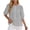 10# Gray, variant on Peplum Tops for Women, Cotton Linen Button Down Ruffle Sleeve Loose Fitting Tummy Hiding Business Casual Blouses Black M
