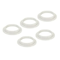Uxcell E26 Light Socket Rings Lamp Shade Holder Adapter Ring for Light Fixtures White 5 Pack