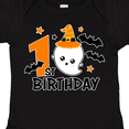 thumbnail image 4 of Inktastic 1st Birthday with Ghost and Bats Halloween Boys or Girls Baby Bodysuit, 4 of 5