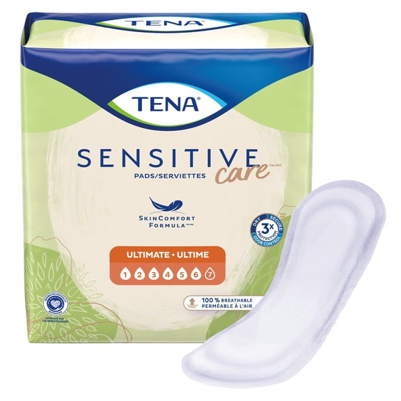 Tena Intimates Overnight Pant Liner, Heavy 16 Inch Bladder Control Pads - 99 Count