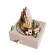 thumbnail image 4 of Caja de música de madera, figura de caja de música, base cuadrada, manualidades, linda figura coleccionable Tren de la cueva, 4 of 9