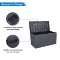 thumbnail image 2 of VINGLI 120 Gallon Plastic Deck Storage Box Indoor & Outdoor Lockable, Grey, 2 of 7