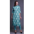 thumbnail image 2 of Bimba Printed Button Down Straight Tunic Dresses For Women Kurti X-Large, 2 of 6