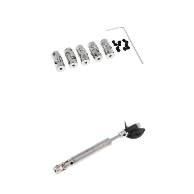 Junta Cardán de Metal de Barco RC de 5 Piezas, de Acoplamientos de Cardán, Eje de Barco para Piezas de Accesorios RC