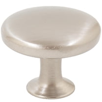 Universal Cabinet Knob, 1-1/8 Inches, Satin Nickel by Stone Harbor Hardware
