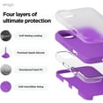 thumbnail image 2 of KOMI Compatible with iPhone 16 Pro Max Case, Premium Liquid Silicone Case, Full Body Protective Cover, Shockproof, Slim Phone Case, Anti-Scratch Soft Microfiber Lining, 6.9 inch Neon Purple, 2 of 5