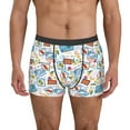 thumbnail image 7 of Disketp Stamp Men's Boxer Briefs,Soft and Breathable Cotton Underwear with ComfortFlex Waistband, 7 of 7