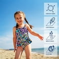 thumbnail image 4 of Esho Girls One-Piece Swimsuits, Little Girls Bikini Bathing Suit, Teenage Girls Swimwear Beach Wear, Size 4-12T, 4 of 8