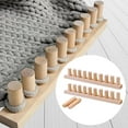thumbnail image 6 of 2 Pcs Weaving Loom Chunky Blanket Loom Knitting Hand Crochet Wooden Frame for Adults DIY Hobby Beginners, 6 of 9