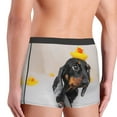 thumbnail image 4 of Kdxio Men's Boxer Briefs with Dachshund Sitting in Bathtub Print - Comfortable and Breathable Underwear for Everyday Wear, 4 of 7
