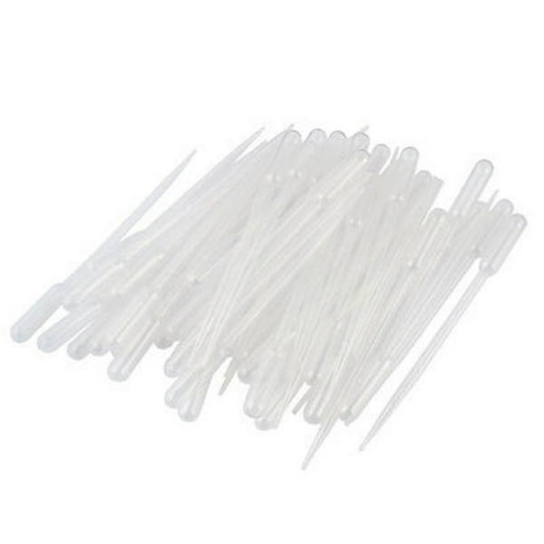 100pcs 5ML Pipeta de transferencia de plástico Pipetas lavables Pasteur Pipetas de medición Gotero desechable para mezclar pinturas acrílicas y laboratorio