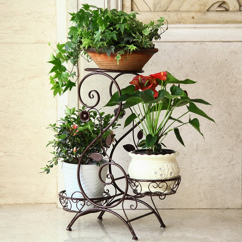 Flower Racks European Style Iron Flower Racks Multiple Layers Flower