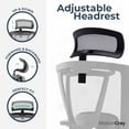 thumbnail image 3 of MotionGrey - CloudMesh Ergonomic Office Chair-Comfy High Mesh Back Support with Adjustable Armrests-Black Desk Computer Chairs Perfect for Home Gaming and Offices, 3 of 7