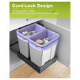 thumbnail image 3 of 6Pc Garbage Can Bands Cord Lord Adjustable Large Trash Can Rubber Bands Fits 8-33 Gallon Trash Cans Multifunction Band B, 3 of 5