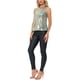 thumbnail image 2 of Allegra K Top sin mangas metálico para mujer, camiseta brillante para fiesta en club, S dorado azul, 2 of 6
