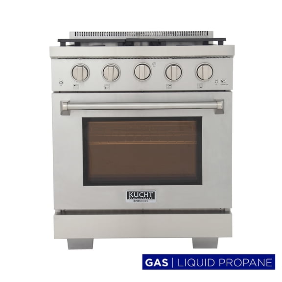 Professional 30-in Propane Gas Range in Stainless Steel with True Simmer Burners