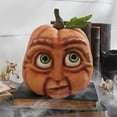 thumbnail image 3 of TUITOONM Expressive Pumpkin Family Halloween Decorations, Ugly Pumpkins with Sinister Grins Pumpkin Lantern Venue Props for Haunted House Bar Party, 3 of 4