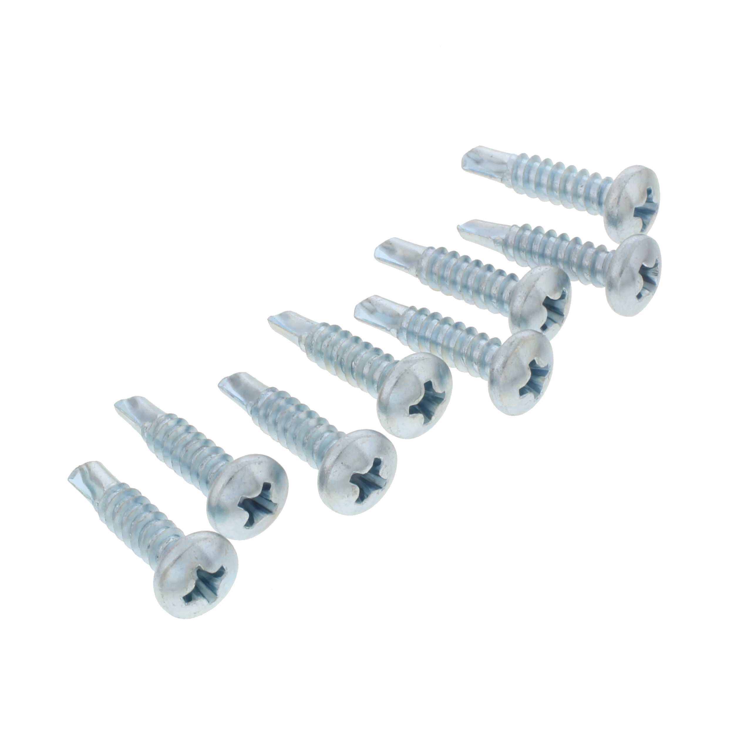 Bulldog Hardware #8 x 3/4 in. Self-Drilling Phillips Pan Head Sheet Metal Screw, Zinc Plated (8 Pack)