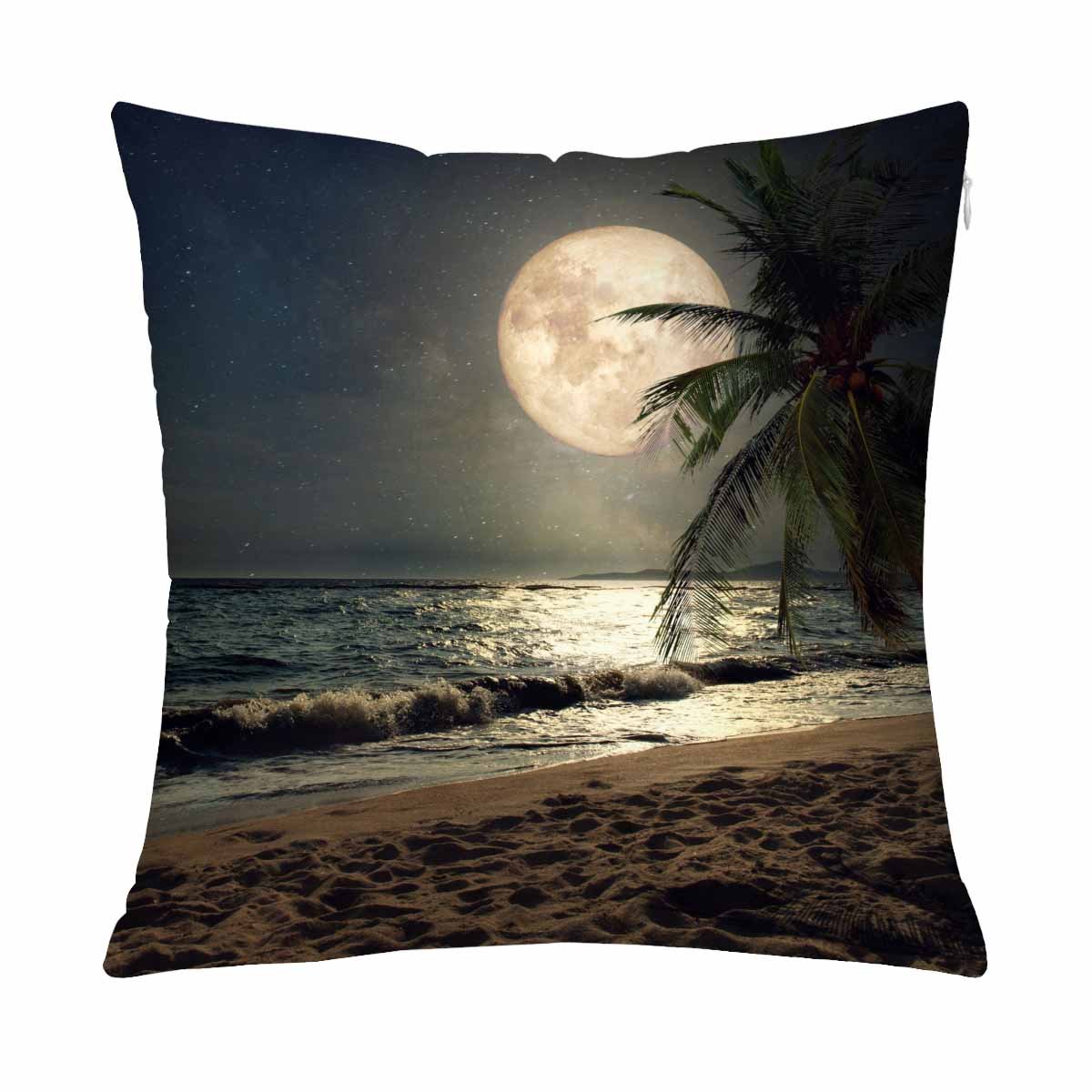 YUSDECOR Beautiful Fantasy Tropical Beach Pillow Covers Pillowcase