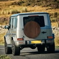 thumbnail image 4 of Balery Vintage Wood Tire Covers - Tough Tire Wheel Protector for Truck, SUV, Trailer, Camper, RV -17 inch, 4 of 8