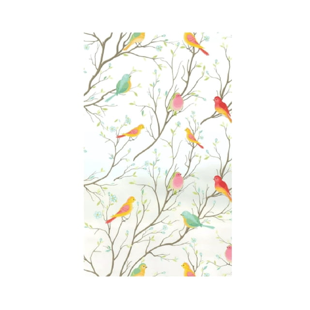 Less Than 5 Wall stickers Bird Film Bathroom Anti Peeping Window Transparent Opaque Sticker Static Privacy Window Sticker