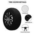 thumbnail image 4 of XMXY Retro Dagger Boho Symbol Spare Tire Cover, Universal Waterproof Cover for Jeep RV Tire Wheel Protection, 17 inch, 4 of 8