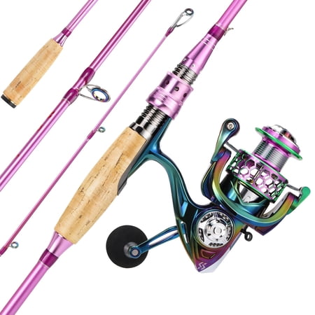 Spinning Rod Reel Combo Colorful 5.9ft/1000 Freshwater Fishing