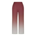 thumbnail image 6 of cocolona Womens Linen Pants Straight Leg Side Slit Pants Lightweight Casual Work Pants Beach Vacation Trousers with Pockets, 6 of 6