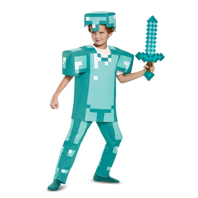 Deluxe Minecraft Armor Kids Costume