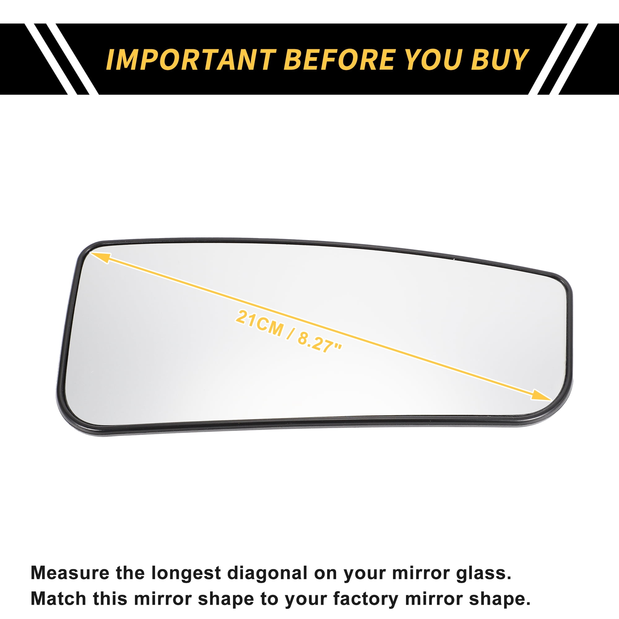 Unique Bargains Mirror Glass Replacement for Ford F-250 F-350 Super Duty 2017-2024