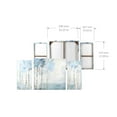 thumbnail image 4 of Prinz Blue Birch Tree 44.5" x 22.5" Canvas Wall Art, 3-Piece Large Abstract Wall Décor, Blue, 4 of 5