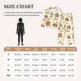 thumbnail image 4 of Pajama Sets for Women 2 Pcs, Potato Countryside Button Down Long Sleeve Sleepwear Lounge PJ Sets, 4 of 6