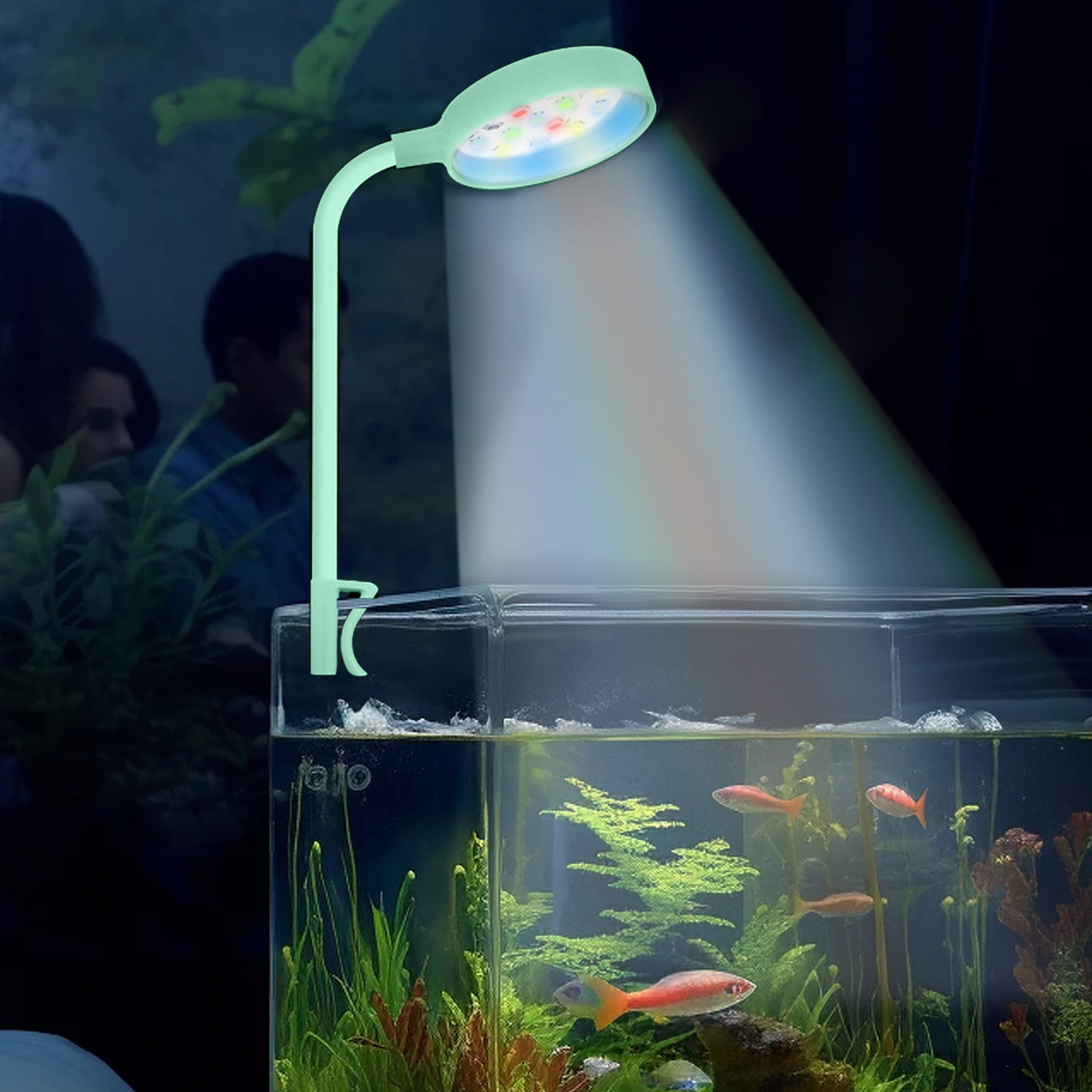 Naittoop Lamps for Living Room on Sale LED Aquarium Light Colorful Fish Tank Highlight Submersible Spotlights LED Beads Water Proof Light Spotlights