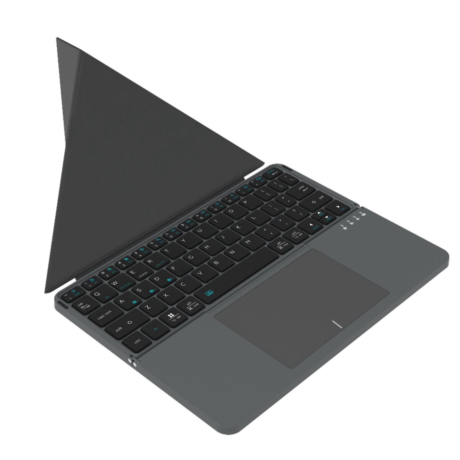 Leather Touch Fold Miaokong Magnetic Keyboard for IPad Bluetooth Wireless Portable Touch Pad Notebook Computer Bracket Accessories Gift