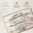 thumbnail image 6 of Elephant Stock God's Ten Commandments Wall Art - Horizontal Canvas Wall Art - Living Room Wall Decor - Wall Signs Canvas - Black And Beige Decor - 12" x 8", 6 of 8