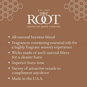 ROOT Candles Scented All Natural Beeswax Blend 10.5 oz Lg. Veriglass Filled Container, Japanese Cedarwood, 1 ea.