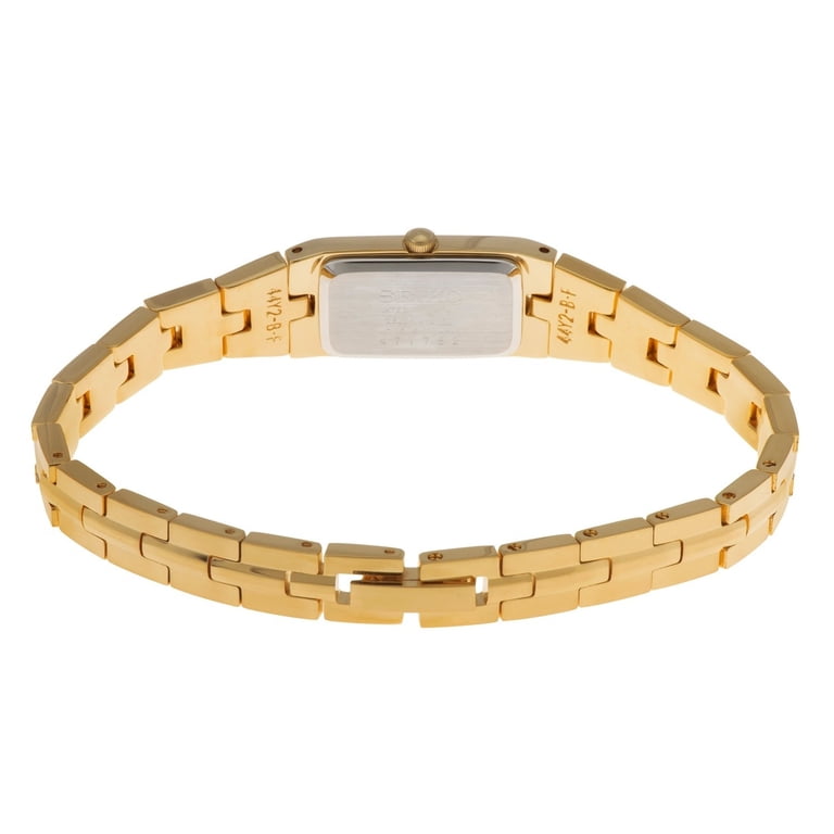 Seiko Women's Quartz Rectangular Face Bracelet Watch SZZC44