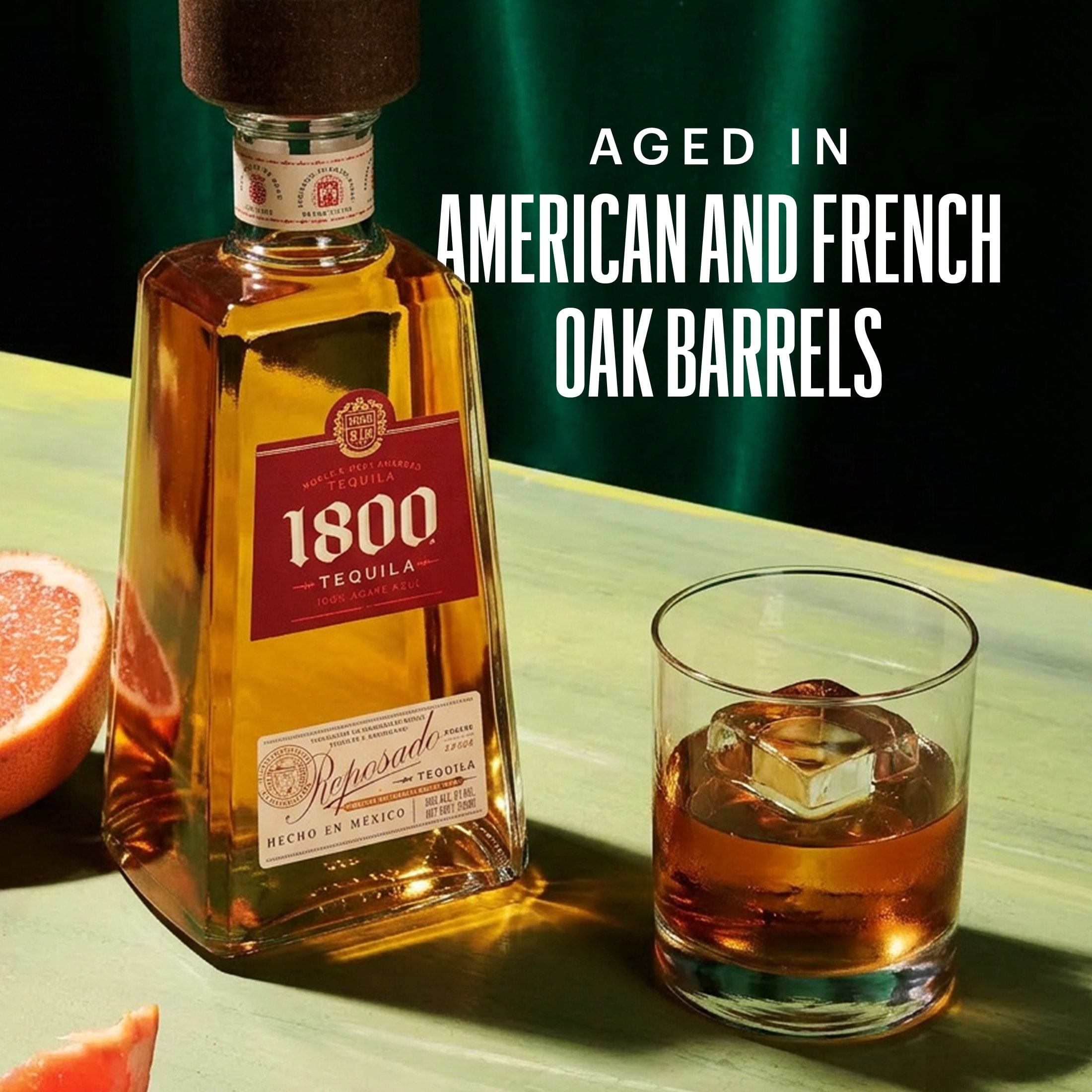 1800 Tequila Reposado, 750 ml Glass Bottle, 40% ABV - Walmart.com