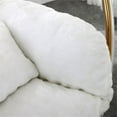 thumbnail image 3 of Home Square 2 Piece Fabric Acrylic Swing Bubble Accent Chair Set in White, 3 of 7