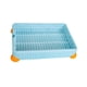 thumbnail image 2 of Caja de arena para conejos, inodoro esquinero para mascotas, inodoro esquinero para mascotas con orinal de malla para perros azul, 2 of 9
